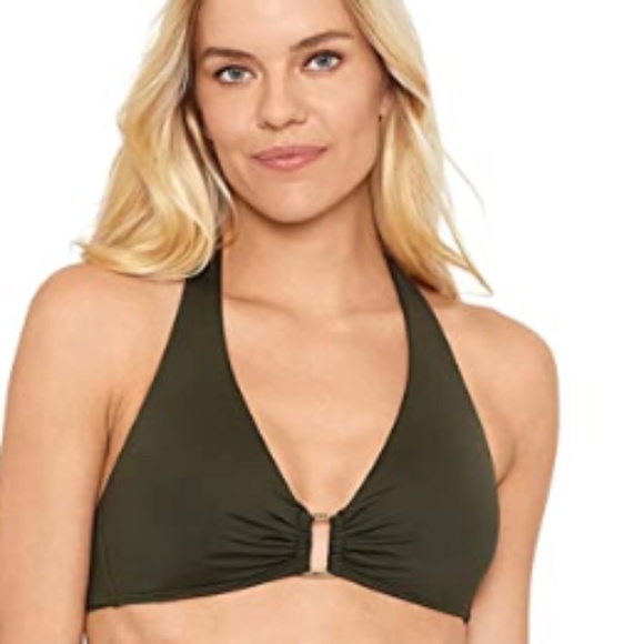 RALPH LAUREN Beach Club Solids Triangle Bikini Top - Picture 1 of 4